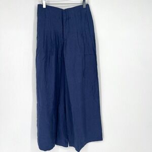 Lanthropy Pants Womens‎ XS Culotte Linen Wide Leg Classic Coastal Basic Preppy